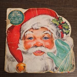 Vintage THE SANTA CLAUS BOOK Golden Shape Book 1974 Third Printing